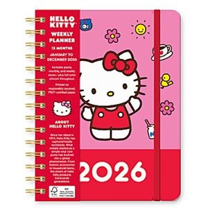Hello Kitty Pink Weekly Planner 2026